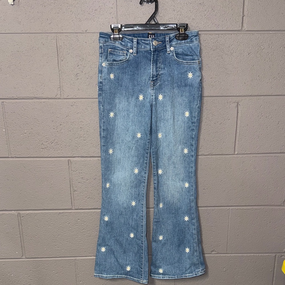 GAP Blue Flare Jeans with White Star Details
